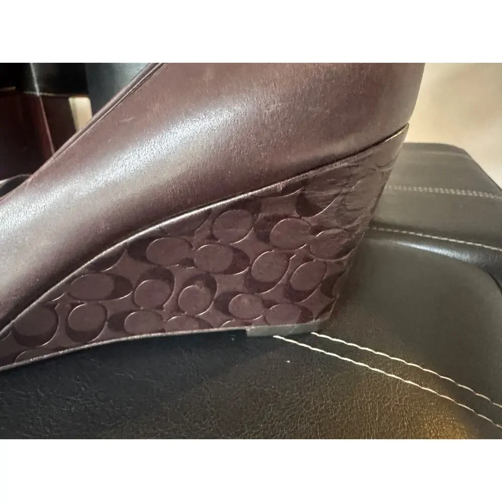 Coach Kellen Women's Open Toe Wedge Shoes Size 8B (700